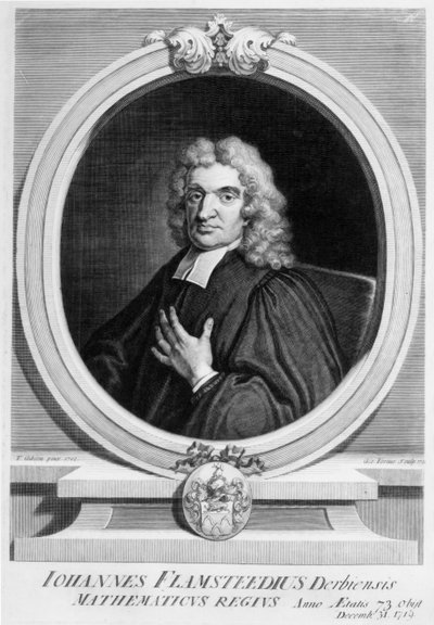 Sir John Flamsteed, Engraved by George Vertue by Thomas Gibson